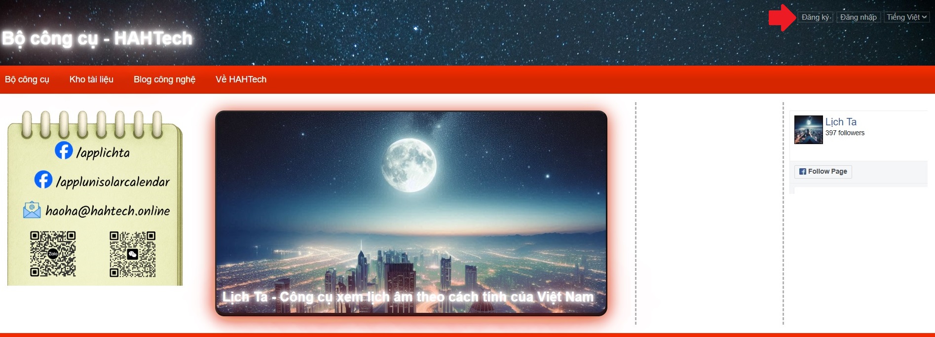 Cách đăng ký - Hướng dẫn sử dụng HAHTech